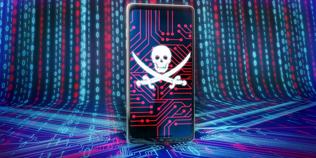 mobile-phone-malware-danger-blue-red-binary-code